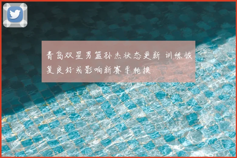 青岛双星男篮孙杰状态更新 训练恢复良好或影响新赛季轮换